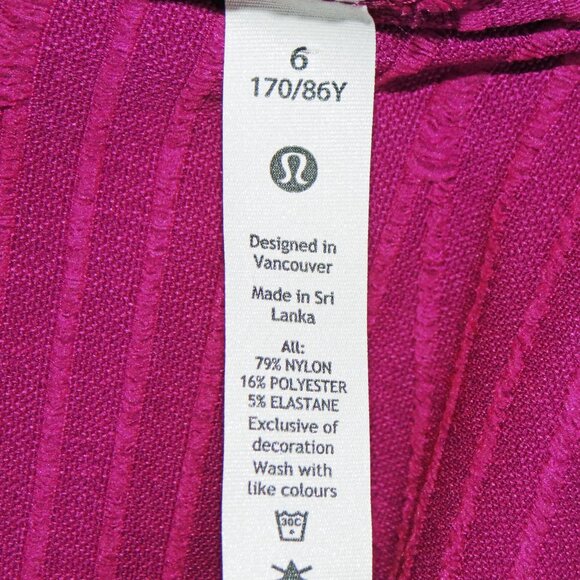 lululemon Rest Less Pullover in Aerial Current Deep Fuschia  / Purple Size 6 - Picture 11 of 11